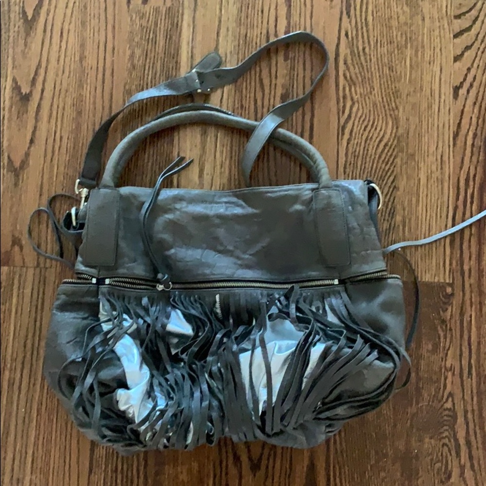 MS by martine sitbon grey leather bag